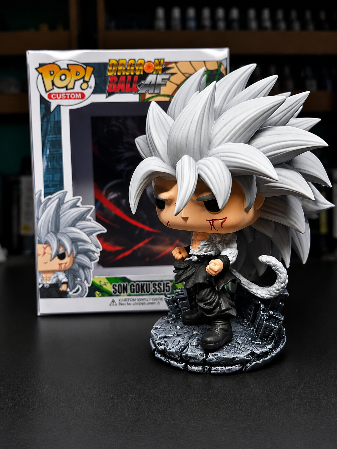 Son Goku SSJ5 Dragon Ball fan art Custom funko pop Anime Collectible