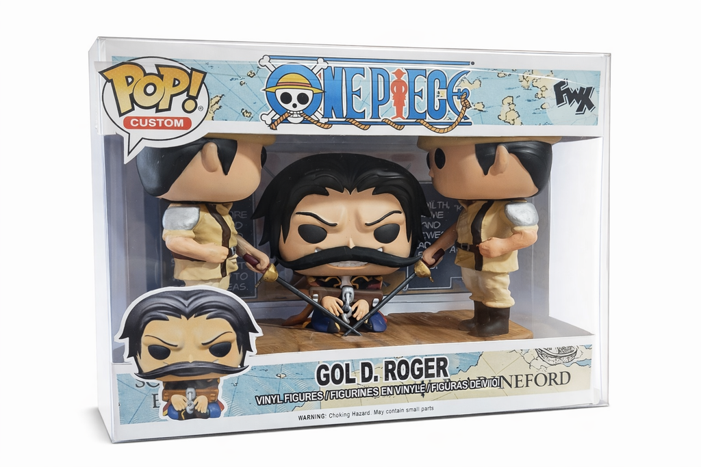 Custom Gol D. Roger One Piece Funko Pop Figure – Handmade Anime Collectible