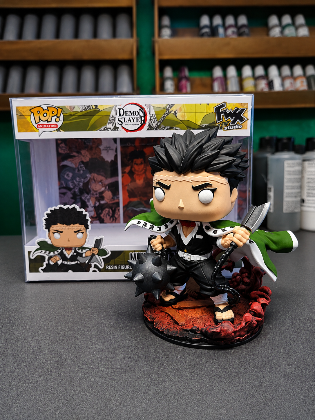 Himejima Gyomei Custom Figure – Demon slayer Anime Collectible custom pop