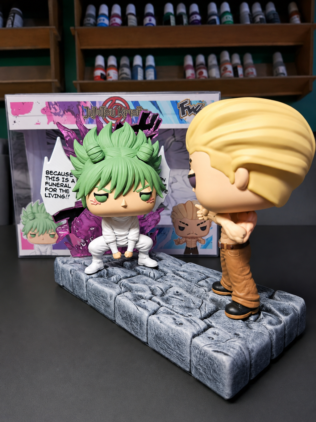 Kashimo Vs Hakari jujutsu kaisen custom resin figure collectible