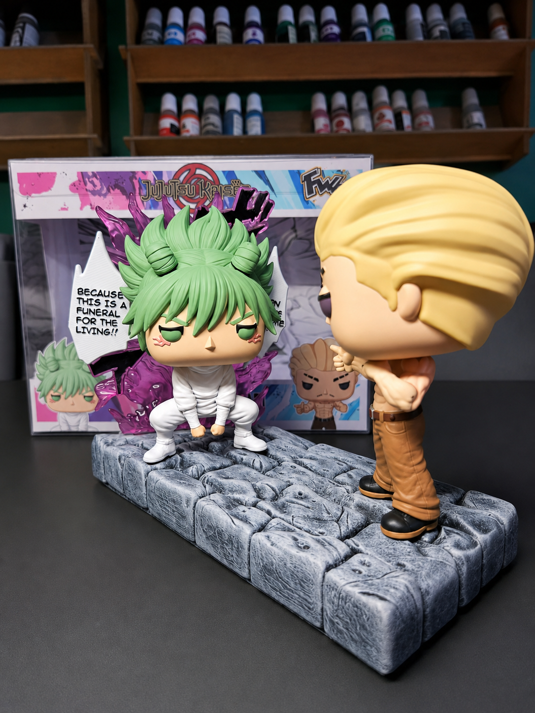 Kashimo Vs Hakari jujutsu kaisen custom resin figure collectible