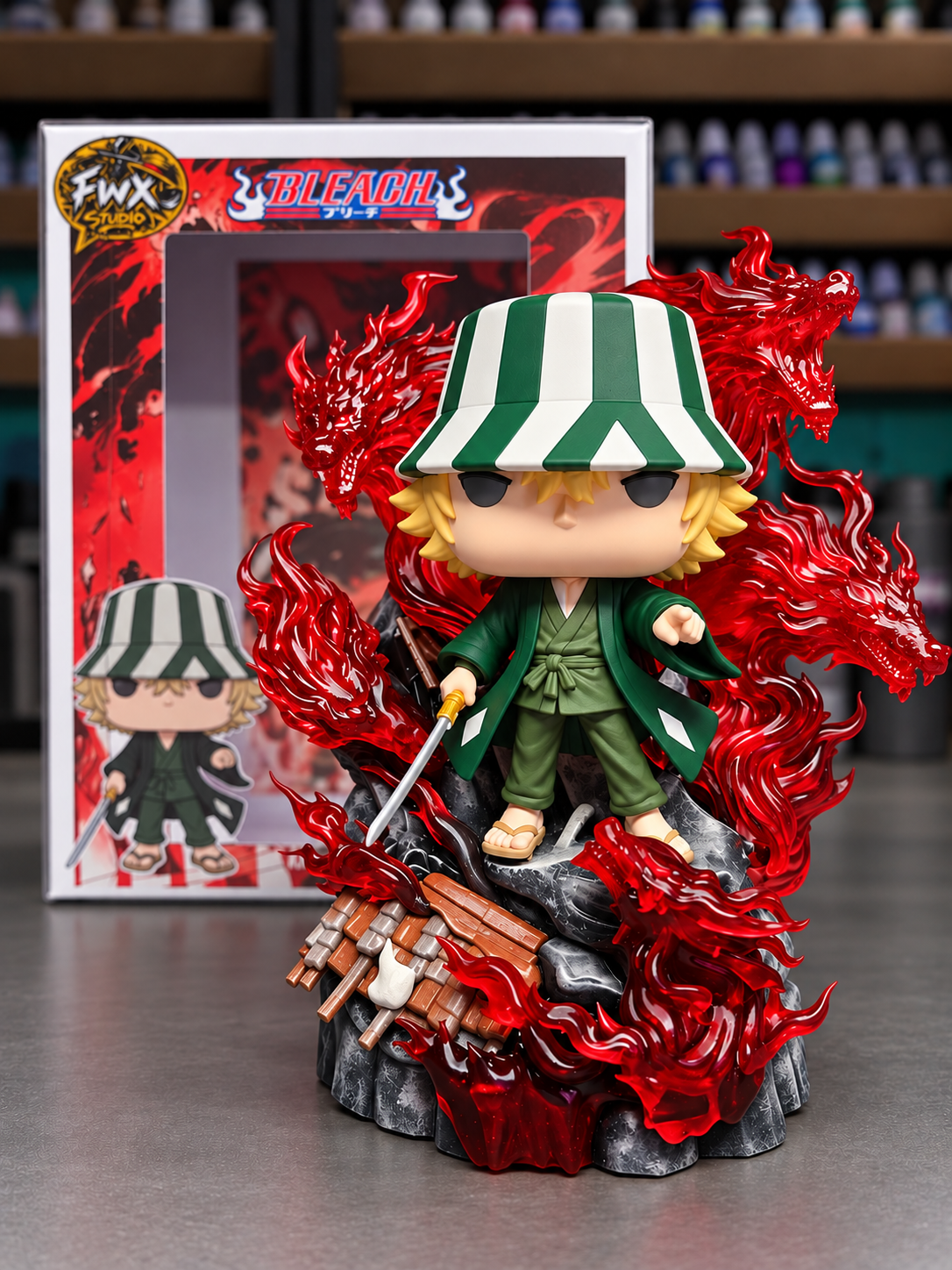 Urahara Kisuke Hado 99 Bleach custom resin figure collectible