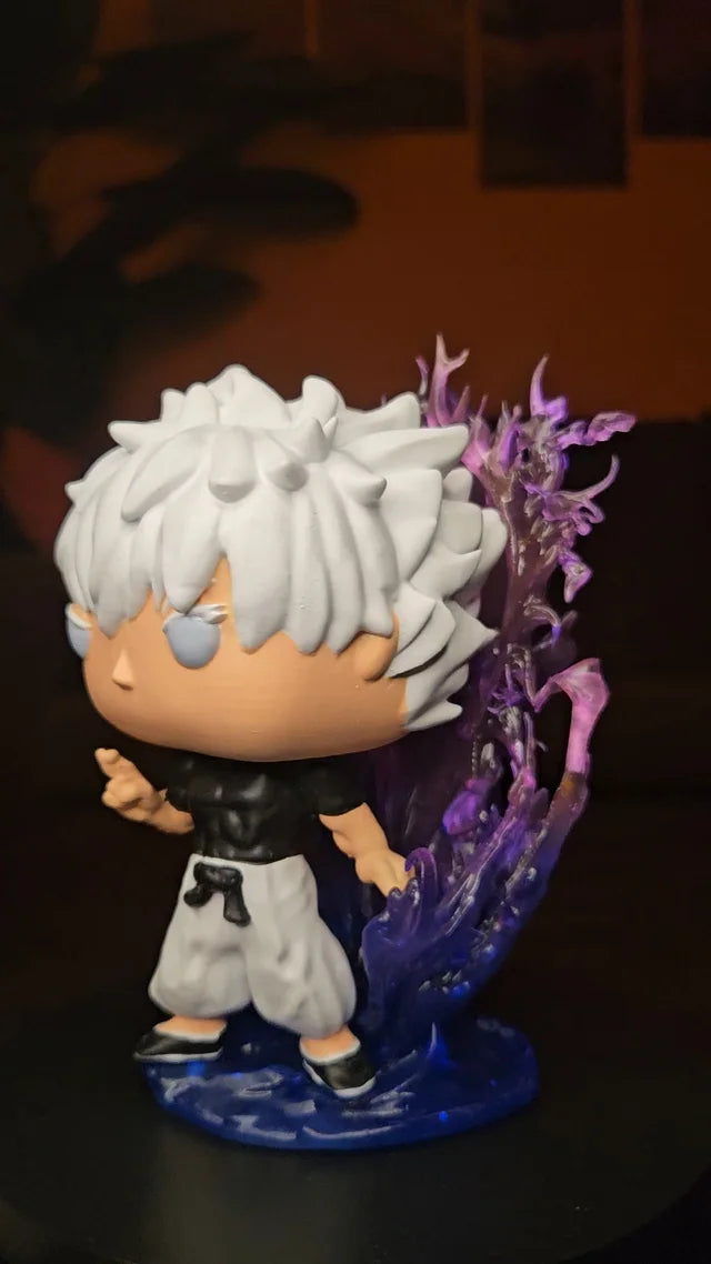 Custom Satoru Gojo Jujutsu Kaisen Funko Pop Figure – Handmade Anime Collectible