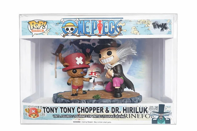 Chopper and dr hiriluk one piece custom funko pop