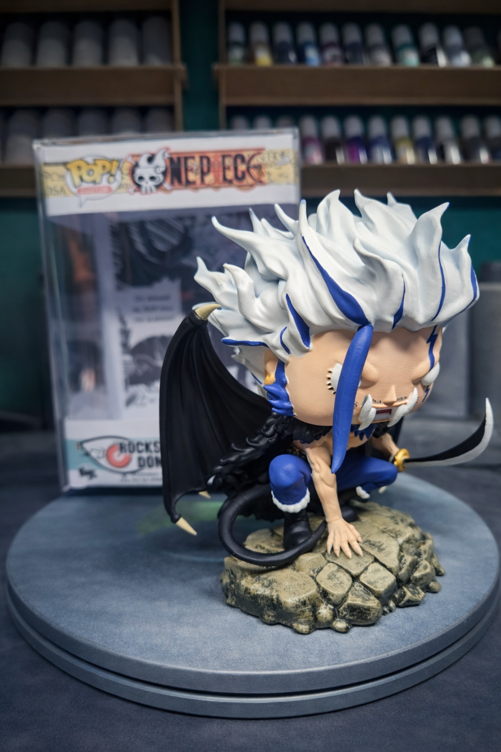 Custom Rocks D. Xebec One Piece  Funko Pop Figure – Handmade Anime Collectible