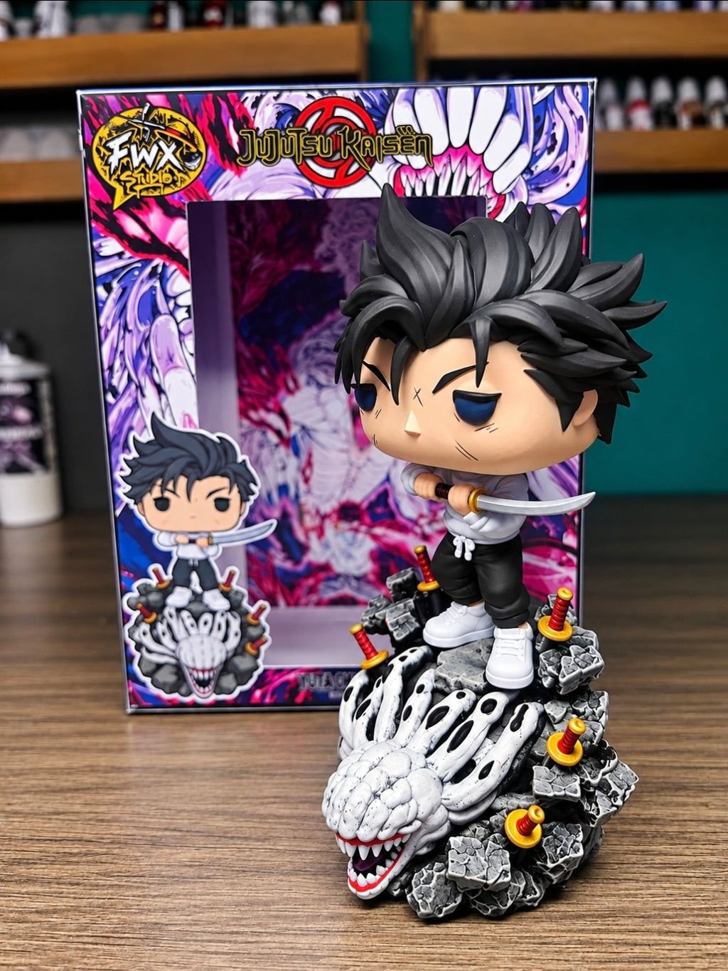 Custom Yuta Okkotsu Jujutsu Kaisen Funko Pop Figure – Handmade Anime Collectible