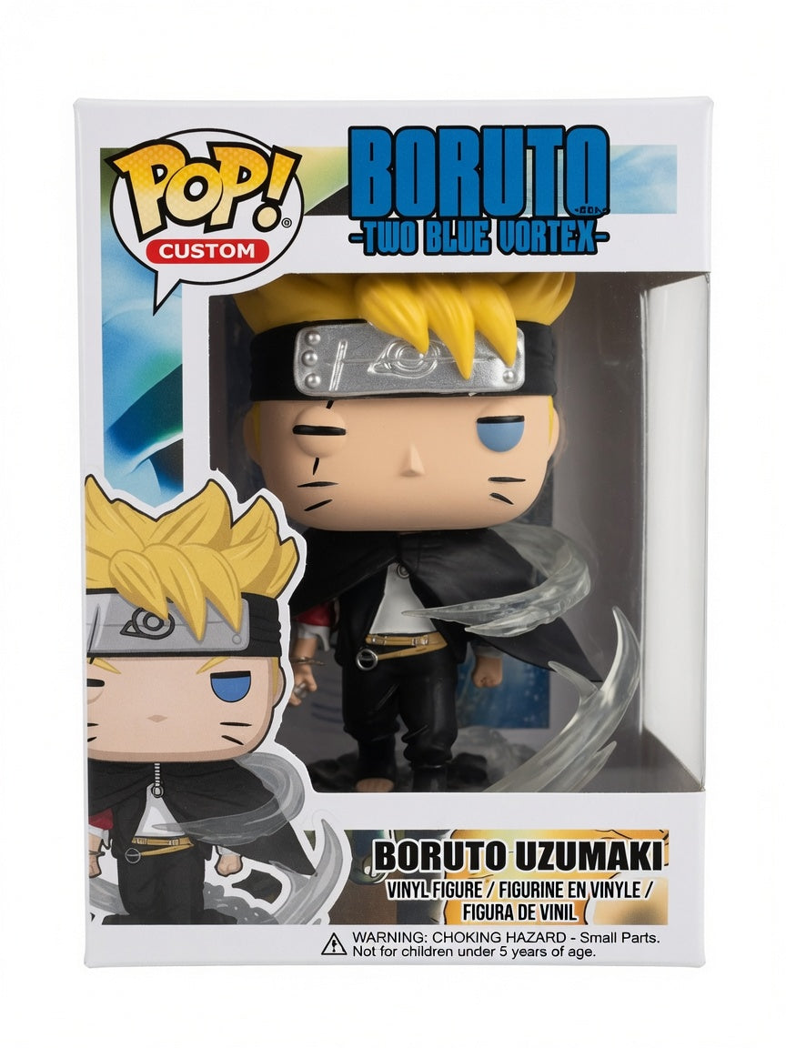 Boruto Rasengan Uzuhiko Two Blue vortex - custom funko pop Anime Collectible