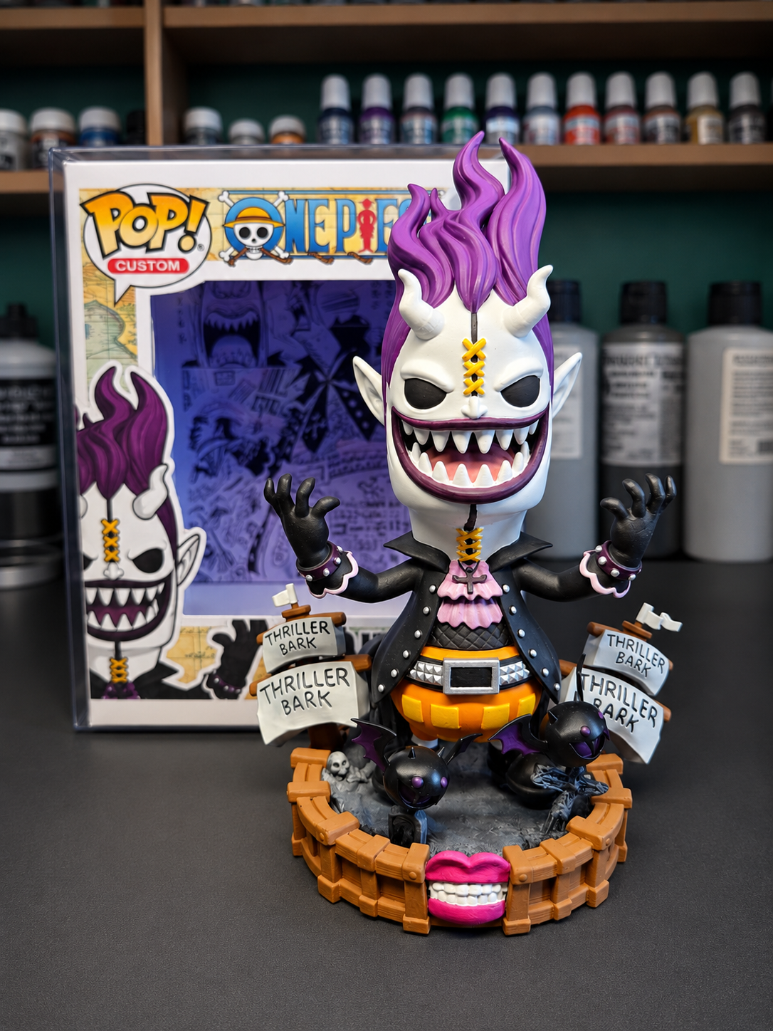Gecko Moria Custom Figure - One piece Anime Collectible custom pop