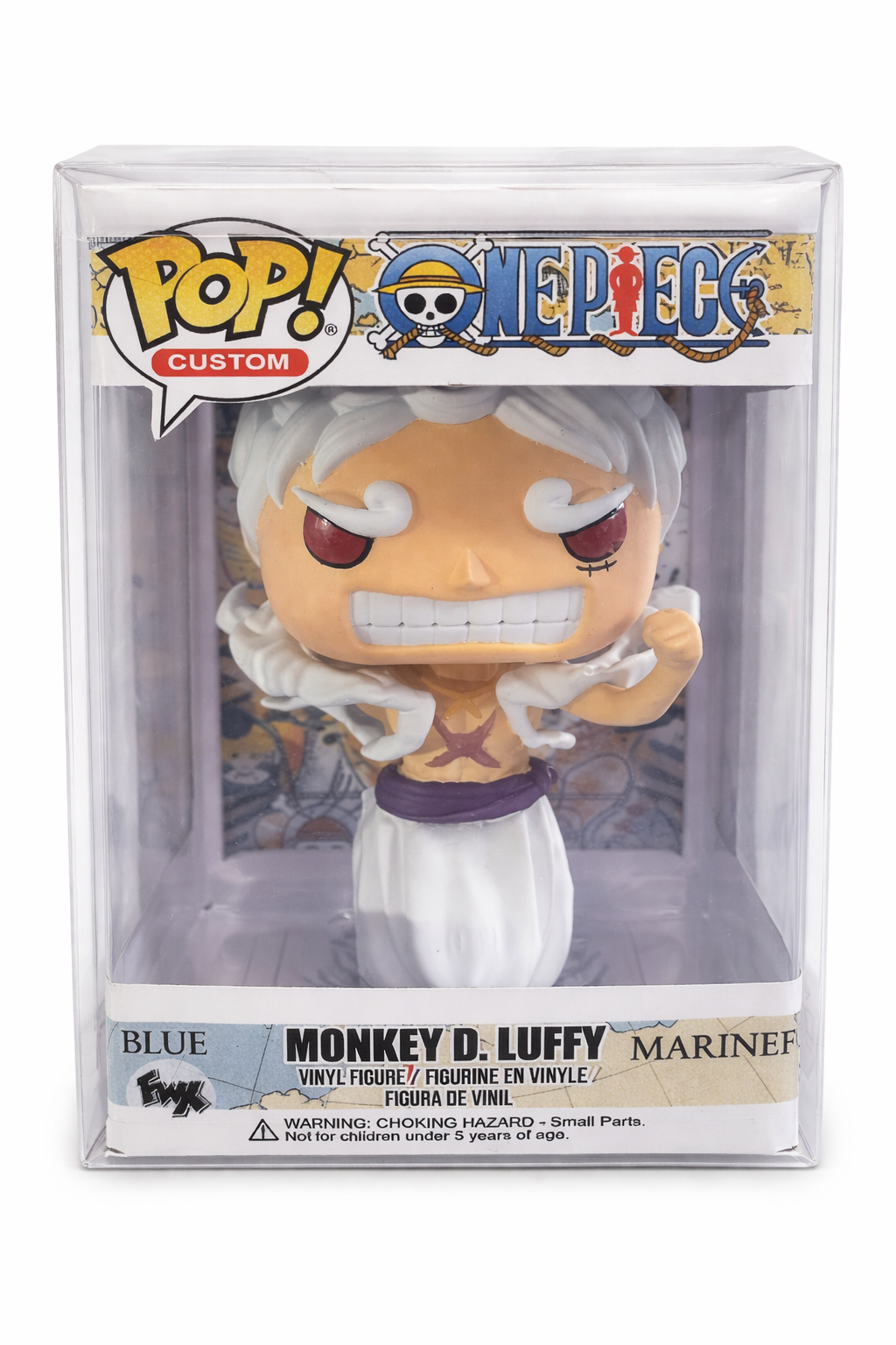 Luffy gear 5 Custom Figure – One Piece Anime Collectible custom pop