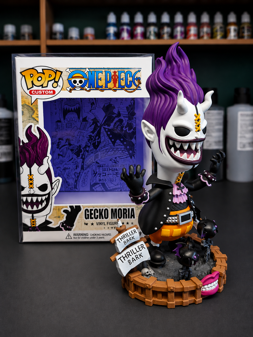 Gecko Moria Custom Figure - One piece Anime Collectible custom pop