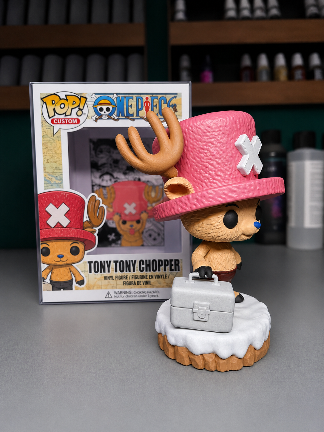 Tony Tony Chopper Custom Figure – One piece Anime Collectible custom pop