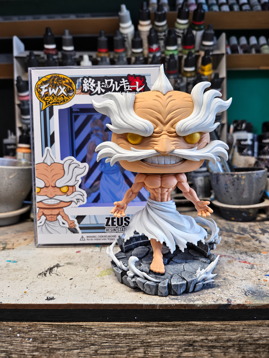 Zeus Record Of Ragnarok custom resin figure anime collectible