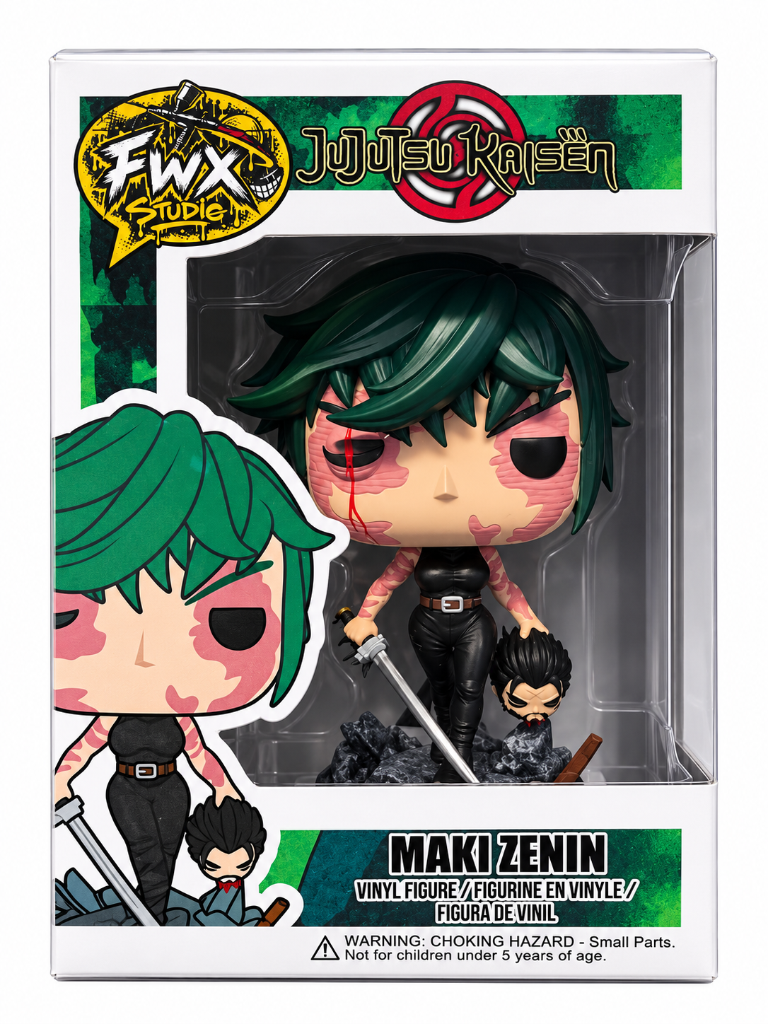 Custom Maki Zenin Jujutsu Kaisen Funko Pop Figure – Handmade Anime Collectible