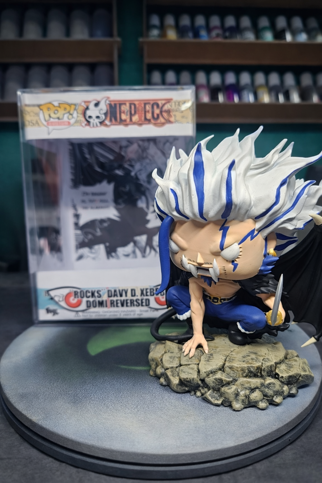 Custom Rocks D. Xebec One Piece  Funko Pop Figure – Handmade Anime Collectible