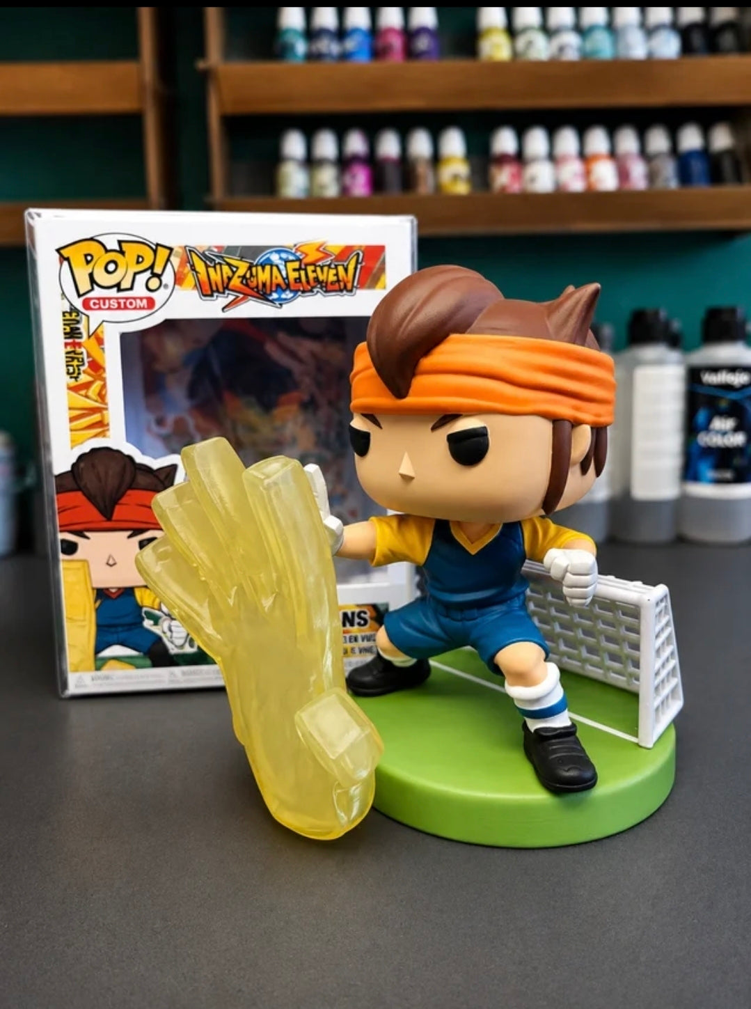Custom Mark Evans Inazuma Eleven Funko Pop Figure – Handmade Anime Collectible