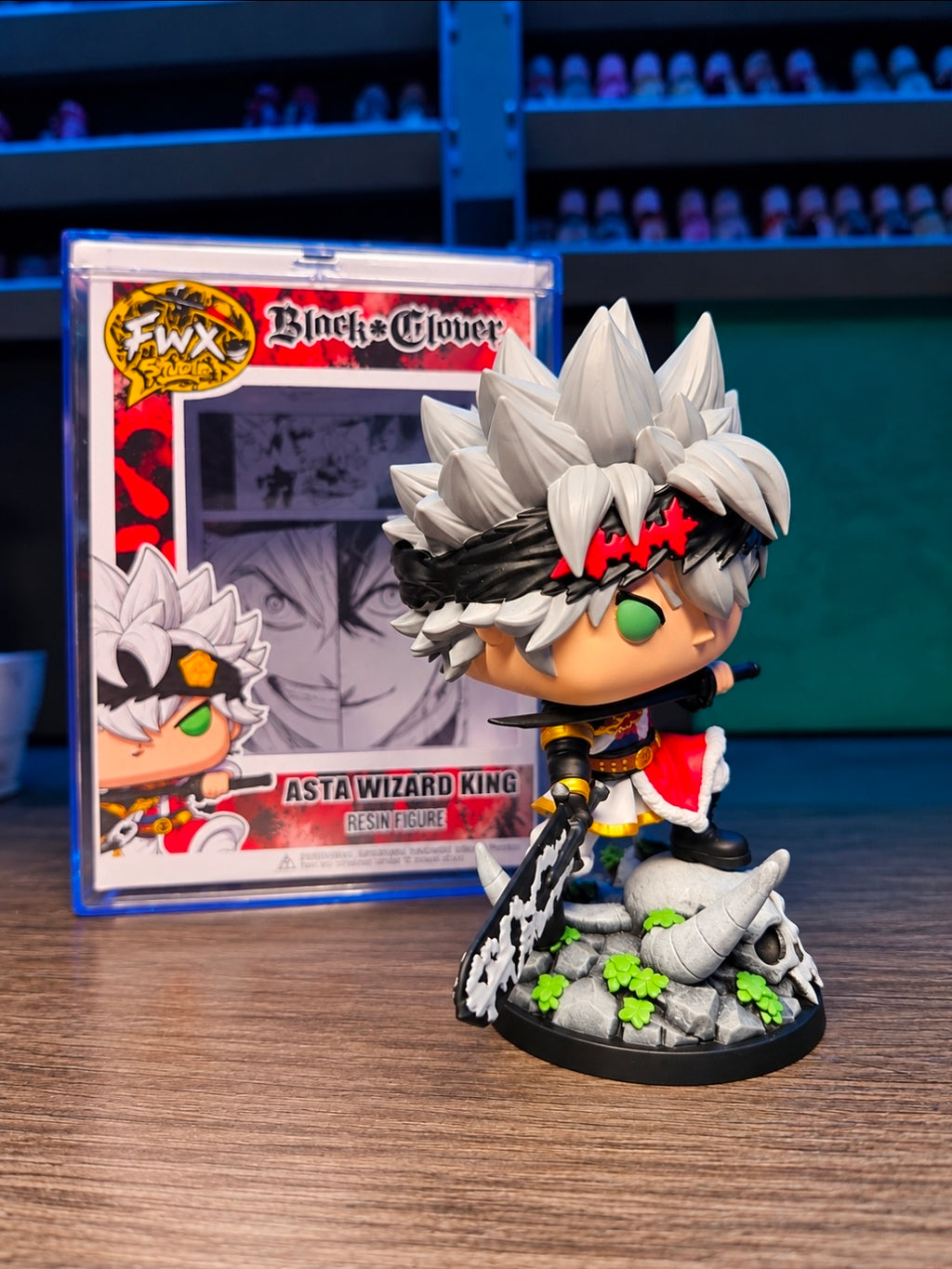 Asta Wizard king Black Clover Custom Anime Figure collectible