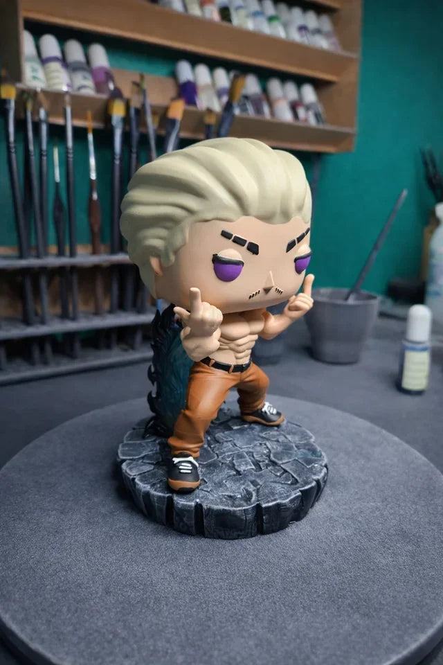 Custom Hakari Kinji Jujutsu kaisen Funko Pop Figure – Handmade Anime Collectible