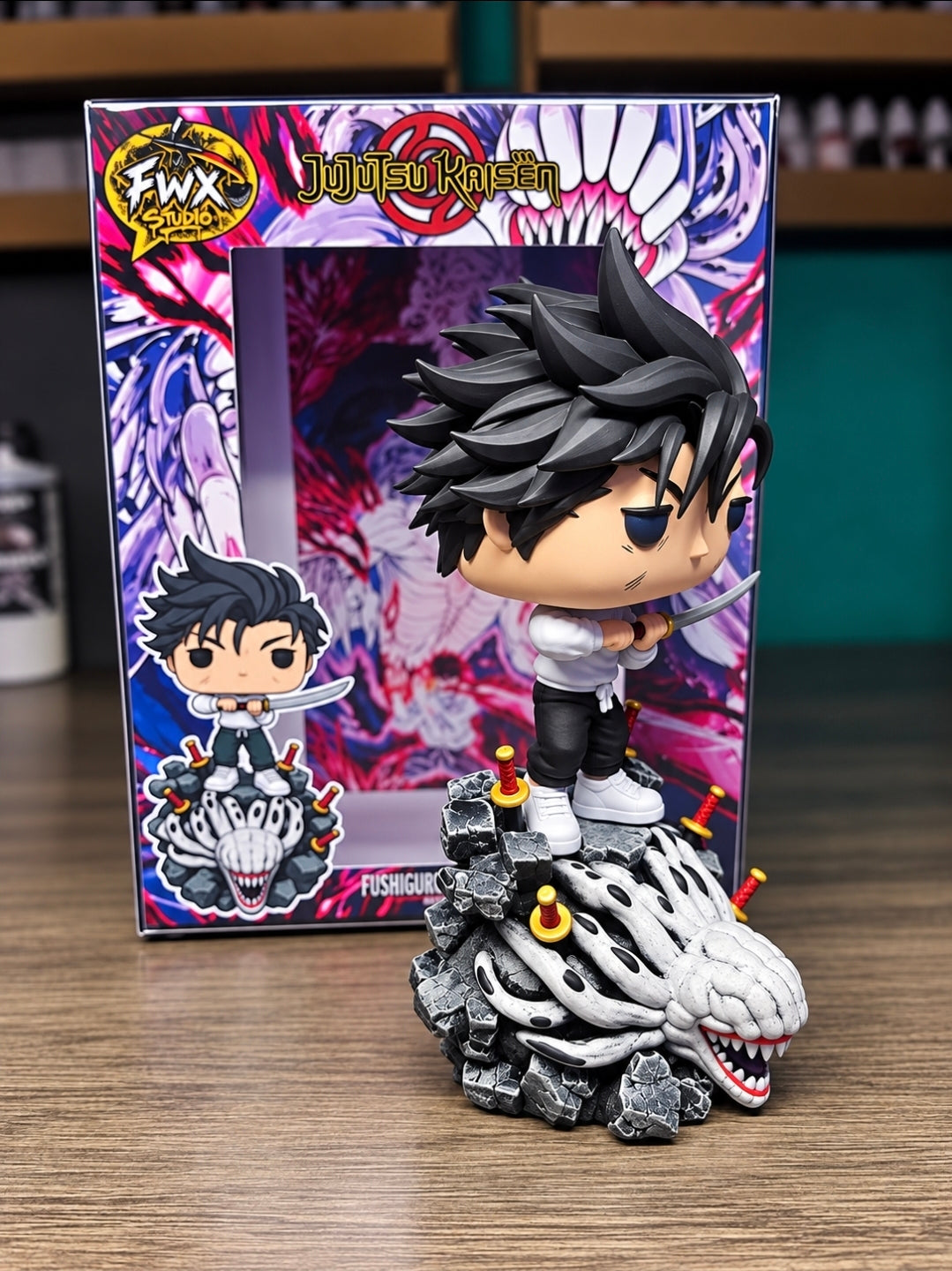 Custom Yuta Okkotsu Jujutsu Kaisen Funko Pop Figure – Handmade Anime Collectible