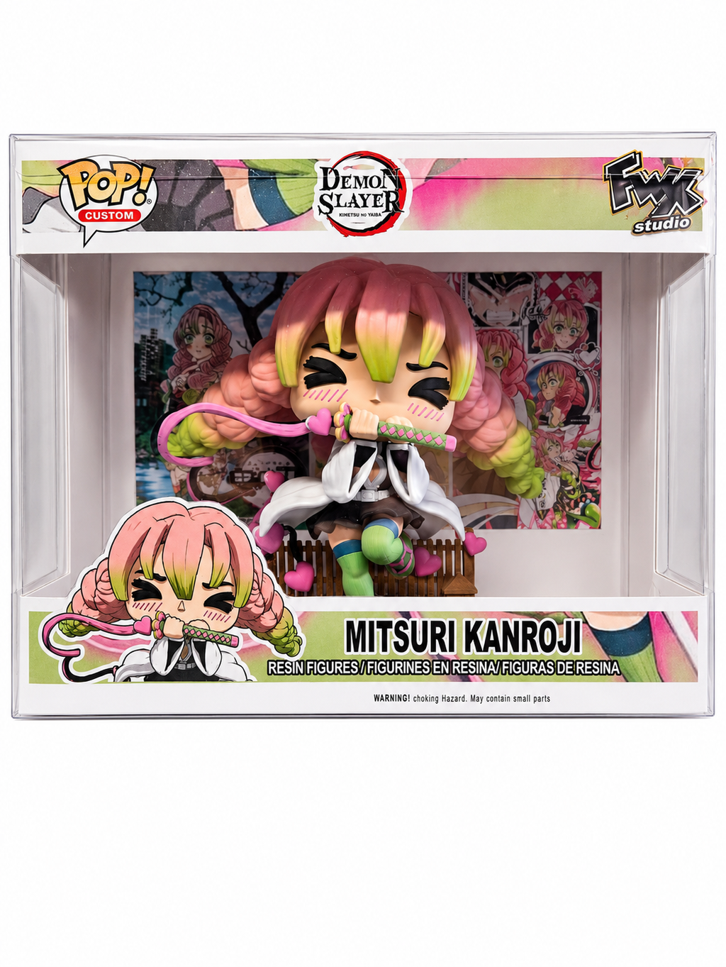 Mitsuri Kanroji Custom Figure – Demon slayer Anime Collectible Custom Pop