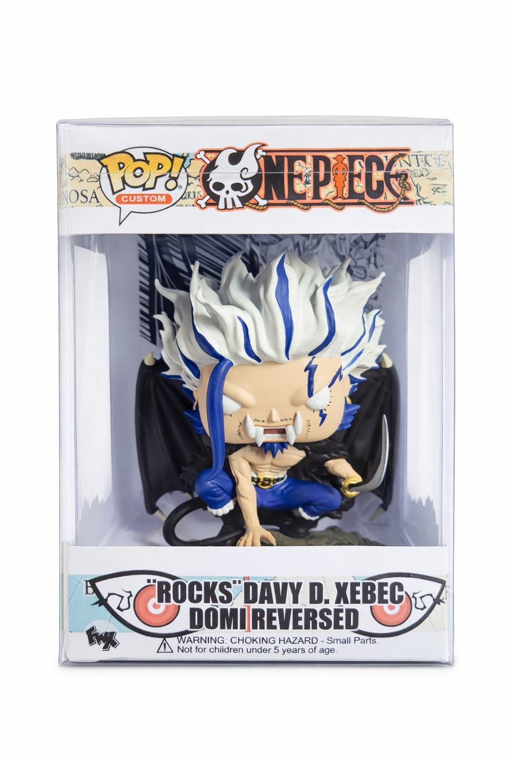 Custom Rocks D. Xebec One Piece  Funko Pop Figure – Handmade Anime Collectible