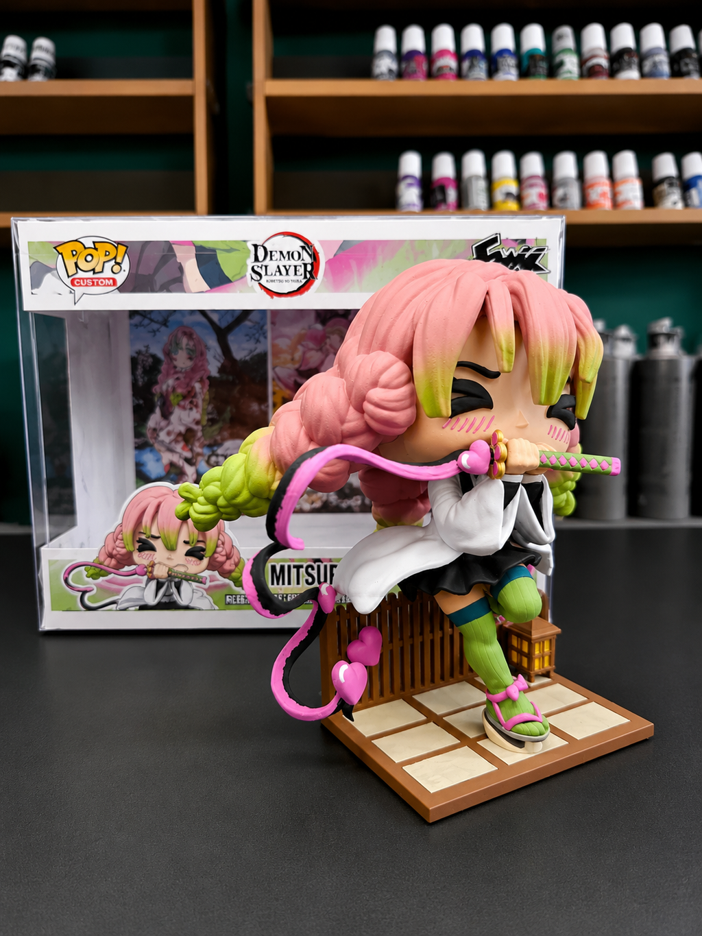 Mitsuri Kanroji Custom Figure – Demon slayer Anime Collectible Custom Pop