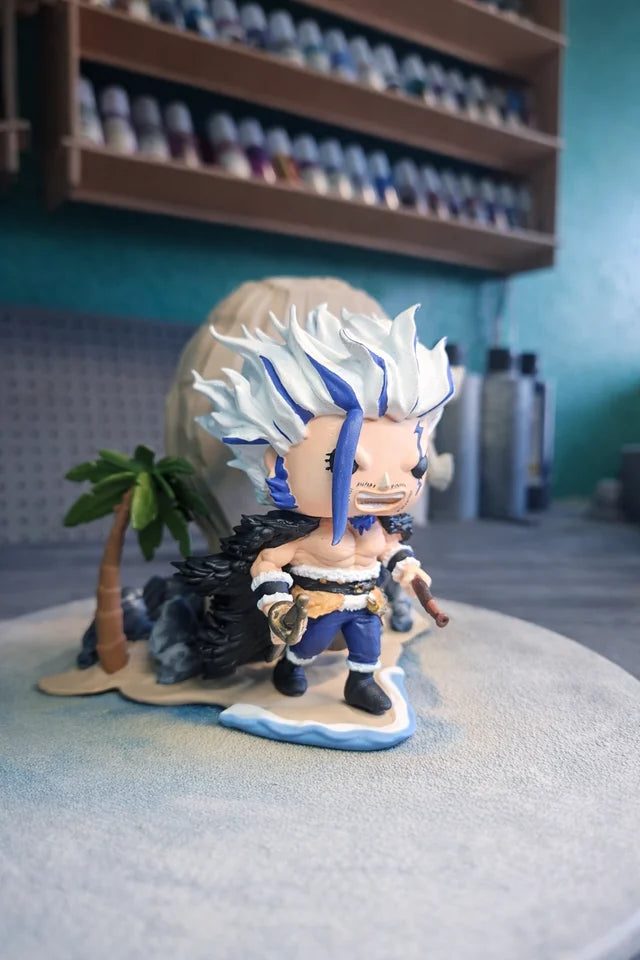 Custom Rocks D. Xebec Hacinosu Bay One Piece Funko Pop Figure – Handmade Anime Collectible