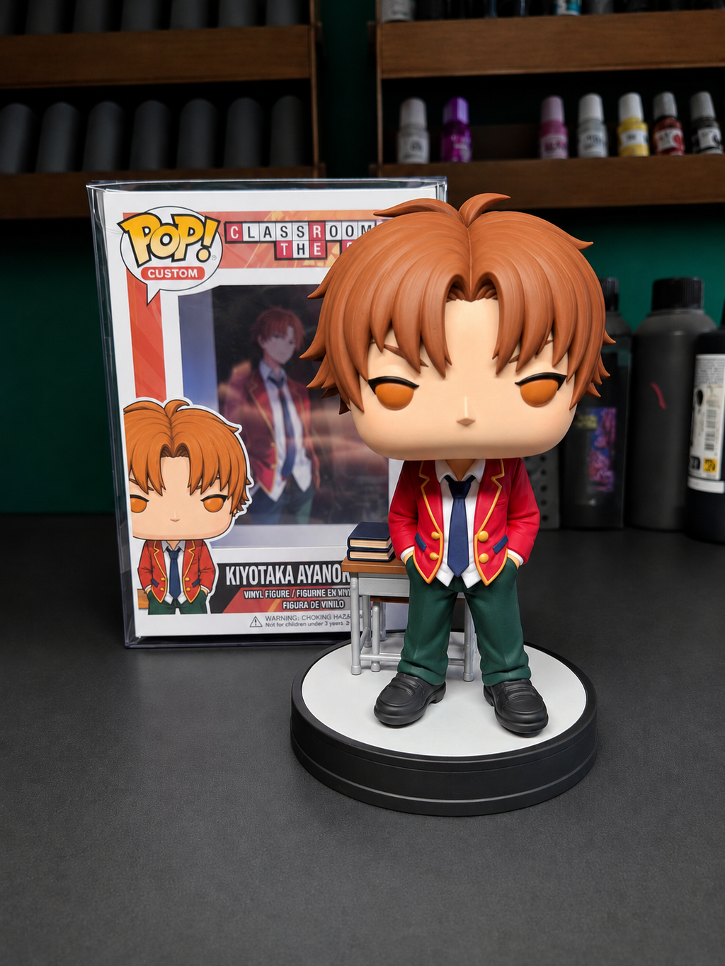 Kiyotaka Ayanokoji Custom Figure – Classroom of the Elite Anime Collectible custom pop
