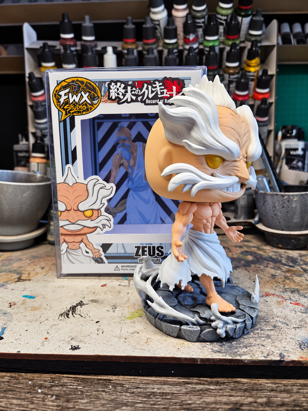 Zeus Record Of Ragnarok custom resin figure anime collectible