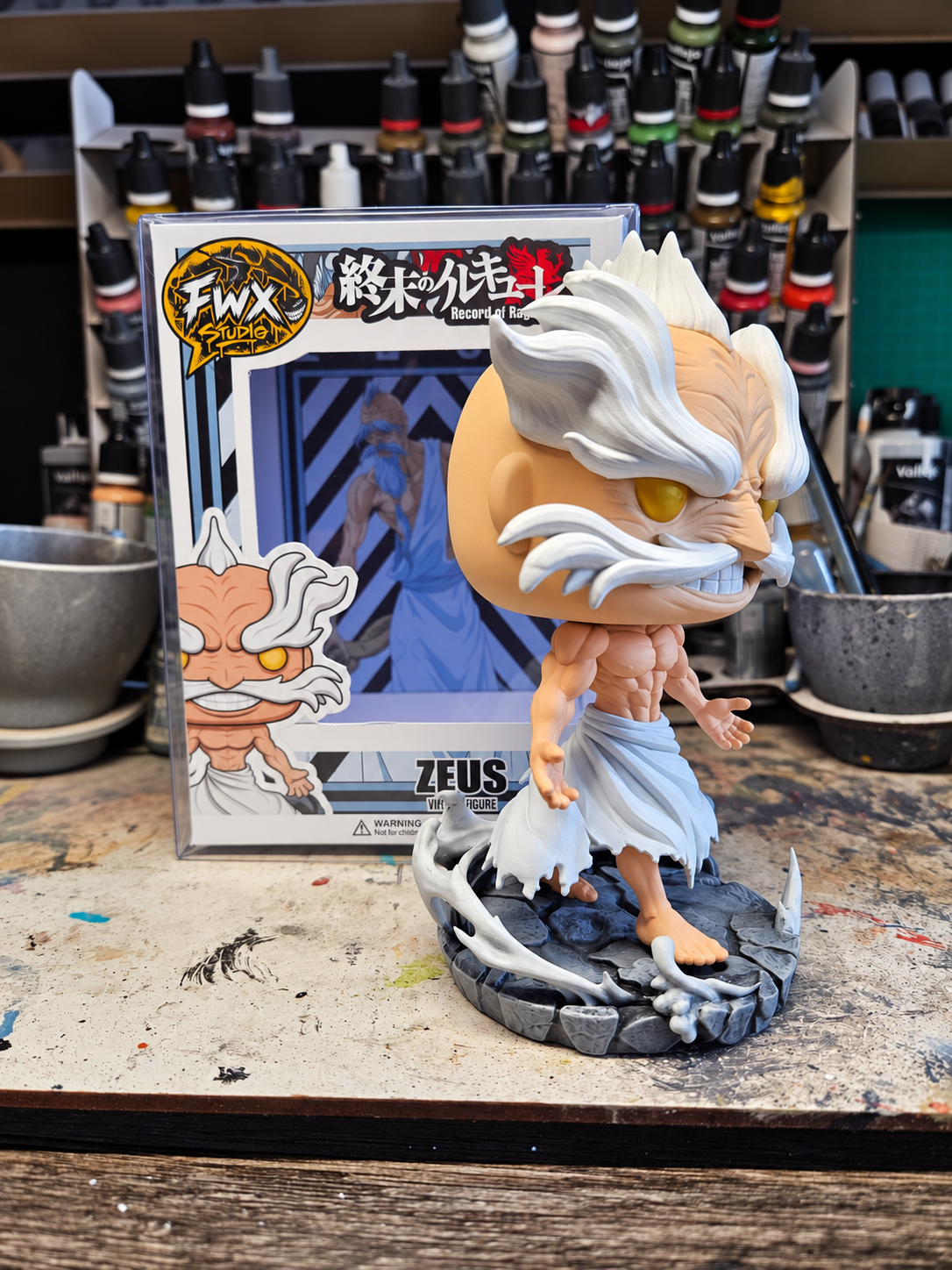 Zeus Record Of Ragnarok custom resin figure anime collectible