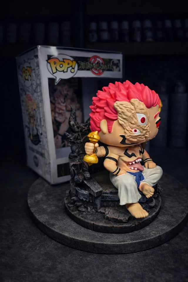 Custom Ryomen Sukuna Jujutsu Kaisen Funko Pop Figure – Handmade Anime Collectible