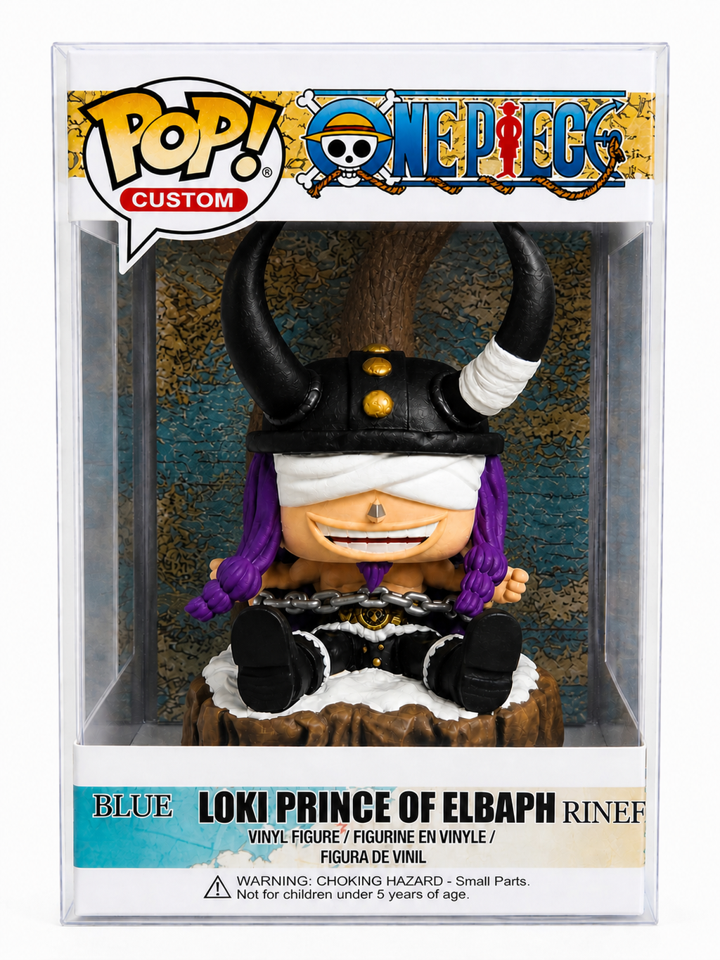 Custom Loki Elbaph One Piece Funko Pop Figure – Handmade Anime Collectible