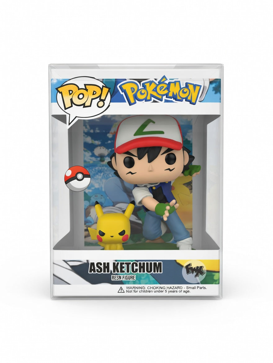 Ash ketchum pikachu pokemon custom funko pop