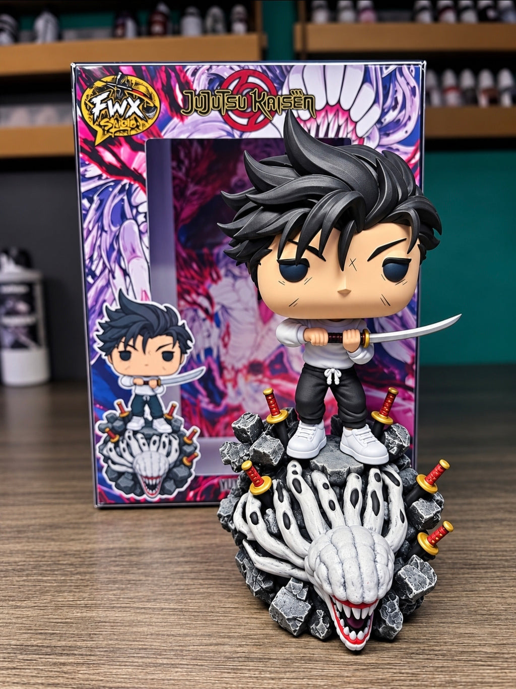 Custom Yuta Okkotsu Jujutsu Kaisen Funko Pop Figure – Handmade Anime Collectible