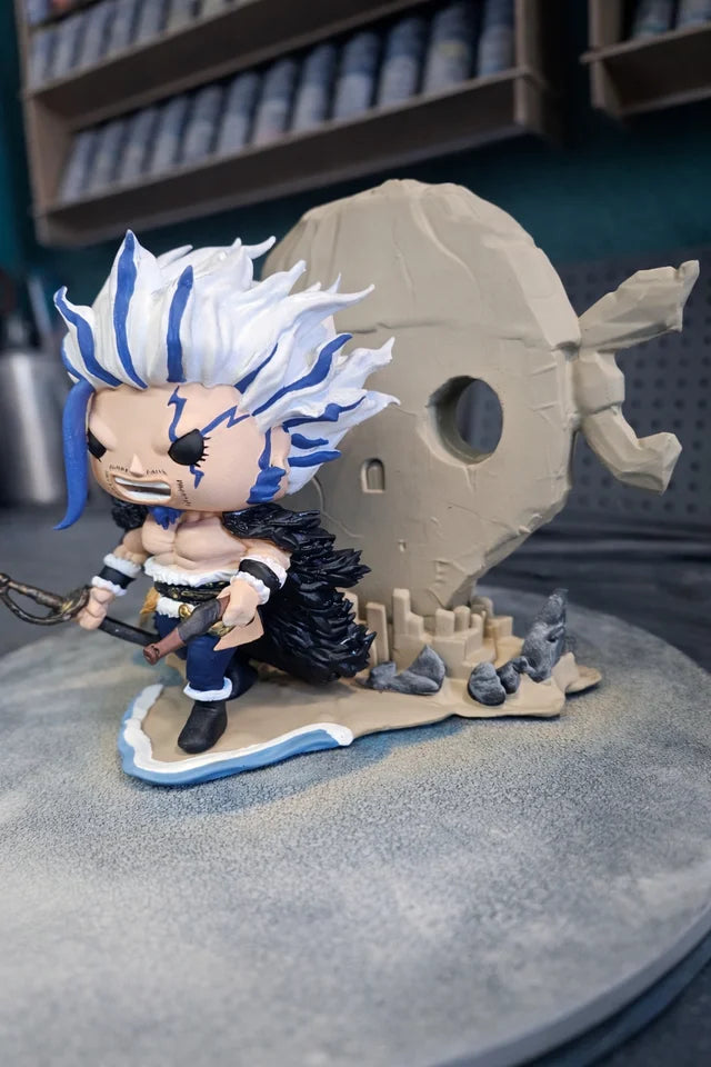 Custom Rocks D. Xebec Hacinosu Bay One Piece Funko Pop Figure – Handmade Anime Collectible