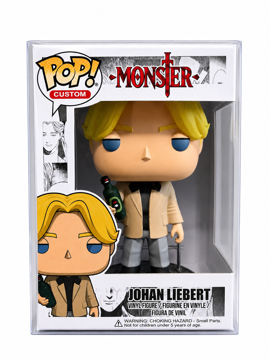 Johan Liebert Custom Pop Figure - Monster Anime Collectible custom pop