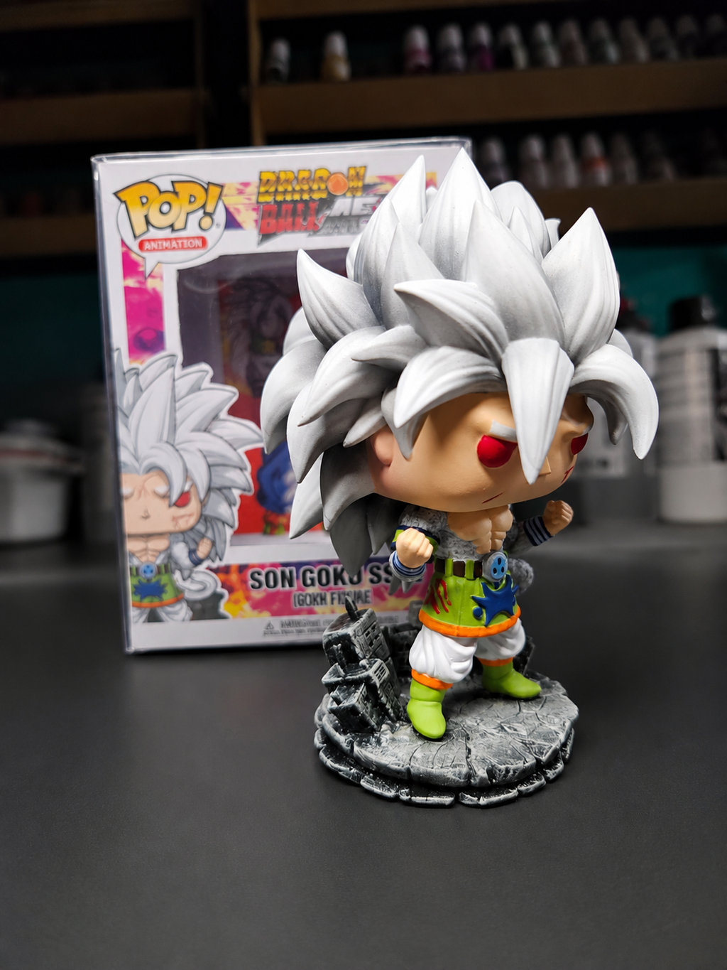 Son Goku SSJ5 V2 Dragon Ball AF Custom funko pop Anime Collectible