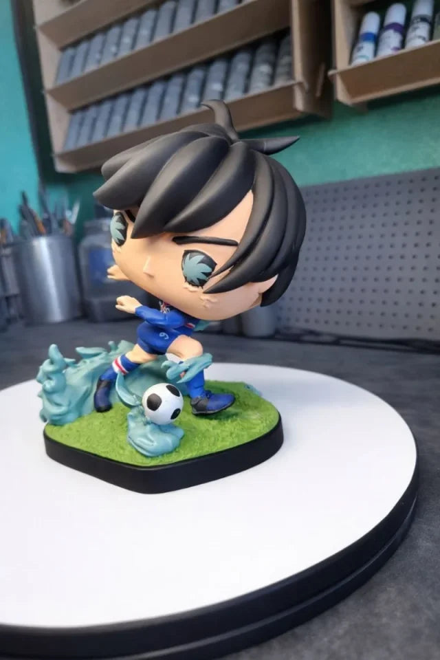 Custom Rin Itoshi Blue Lock Funko Pop Figure – Handmade Anime Collectible