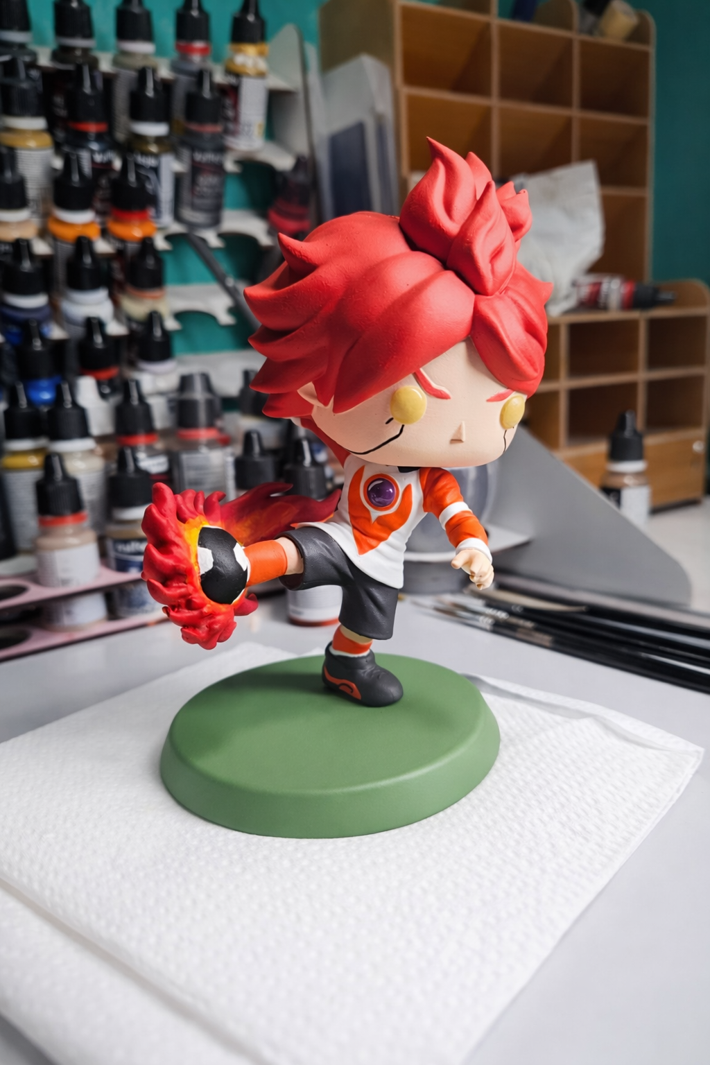 Claude Beacons inazuma eleven custom funko pop torch burn