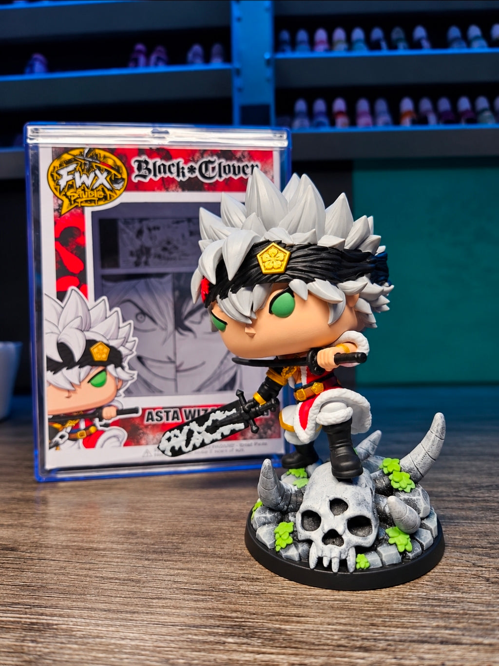 Asta Wizard king Black Clover Custom Anime Figure collectible