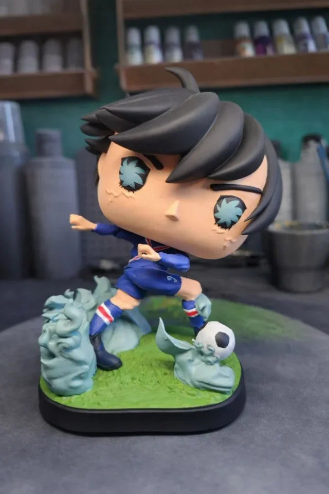 Custom Rin Itoshi Blue Lock Funko Pop Figure – Handmade Anime Collectible
