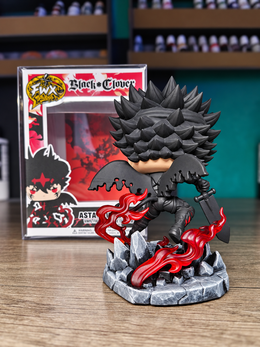 Asta Black Custom Figure - Black Clover Collectible custom pop