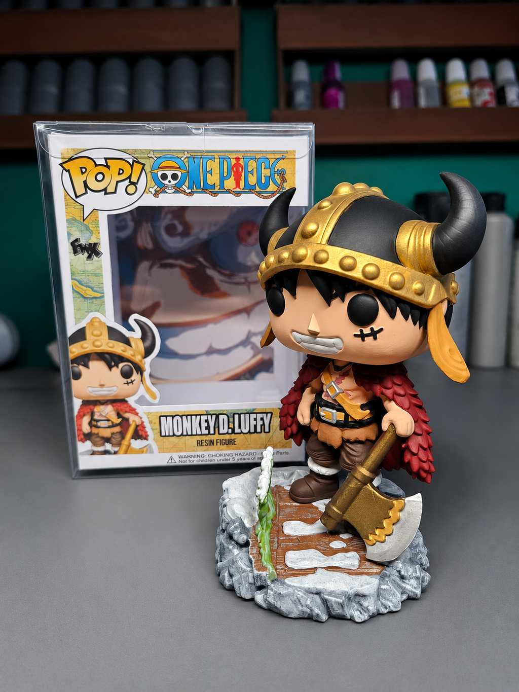 Custom Luffy Elbaph One Piece  Funko Pop Figure – Handmade Anime Collectible