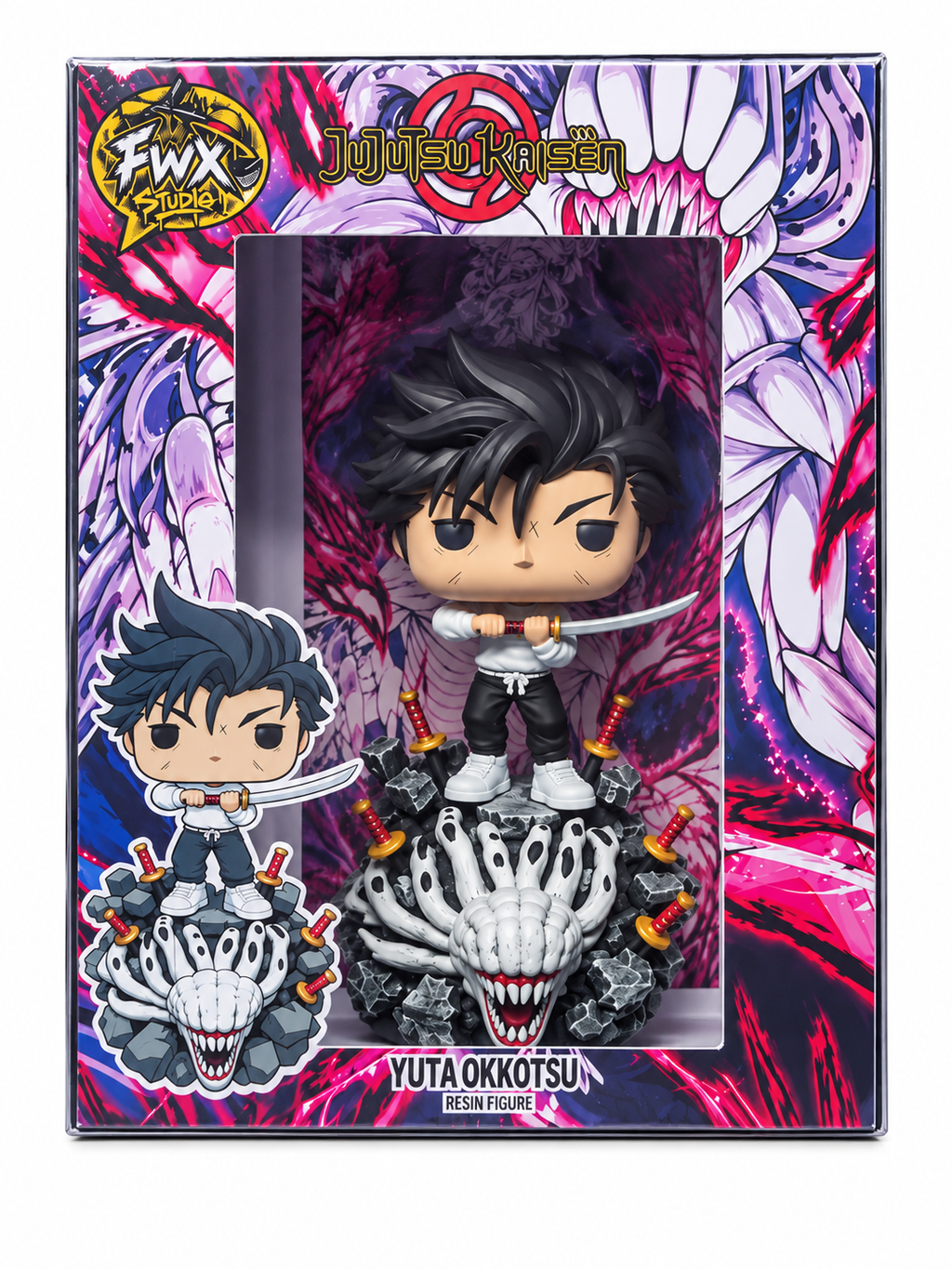 Custom Yuta Okkotsu Jujutsu Kaisen Funko Pop Figure – Handmade Anime Collectible