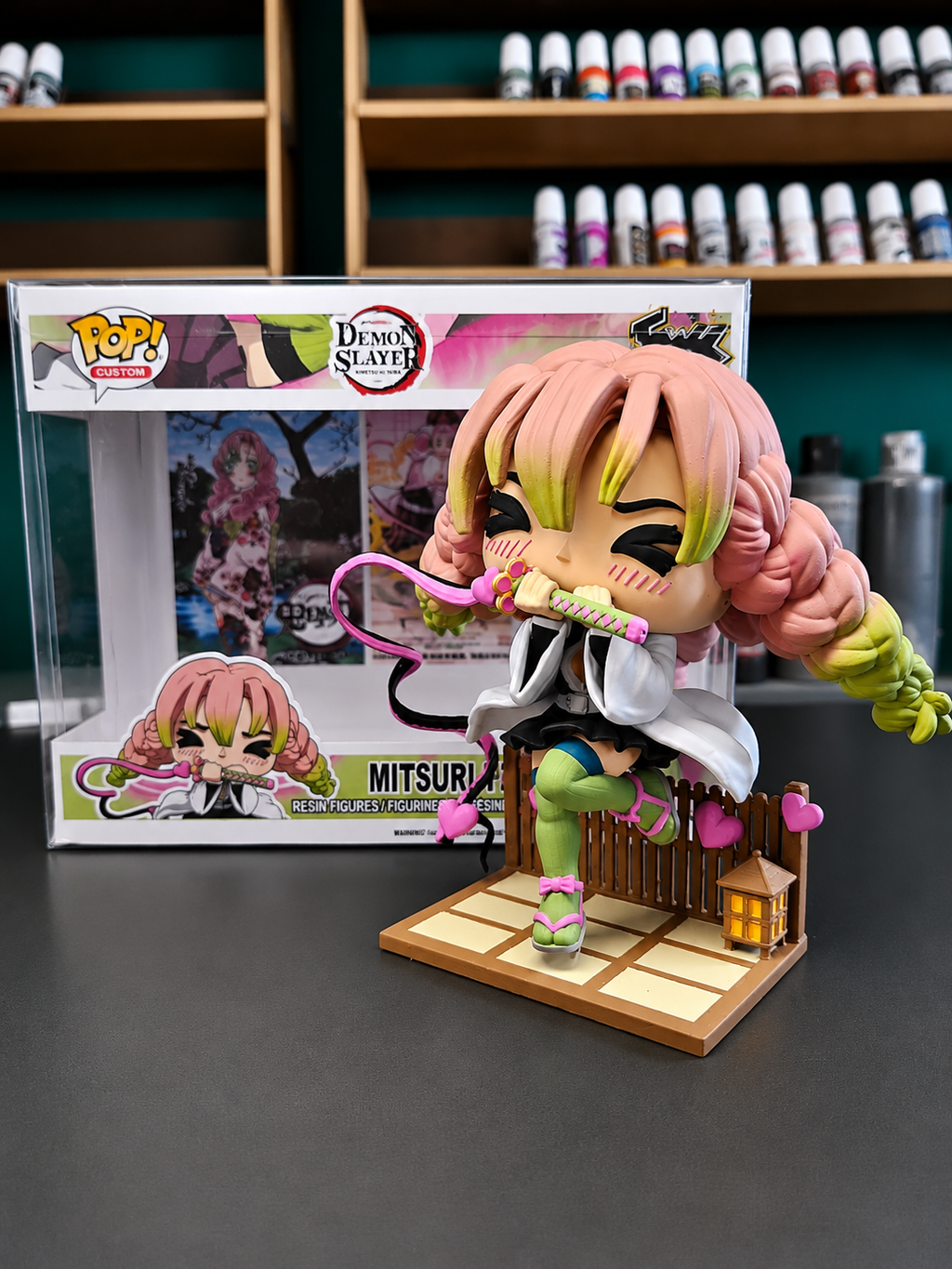 Mitsuri Kanroji Custom Figure – Demon slayer Anime Collectible Custom Pop