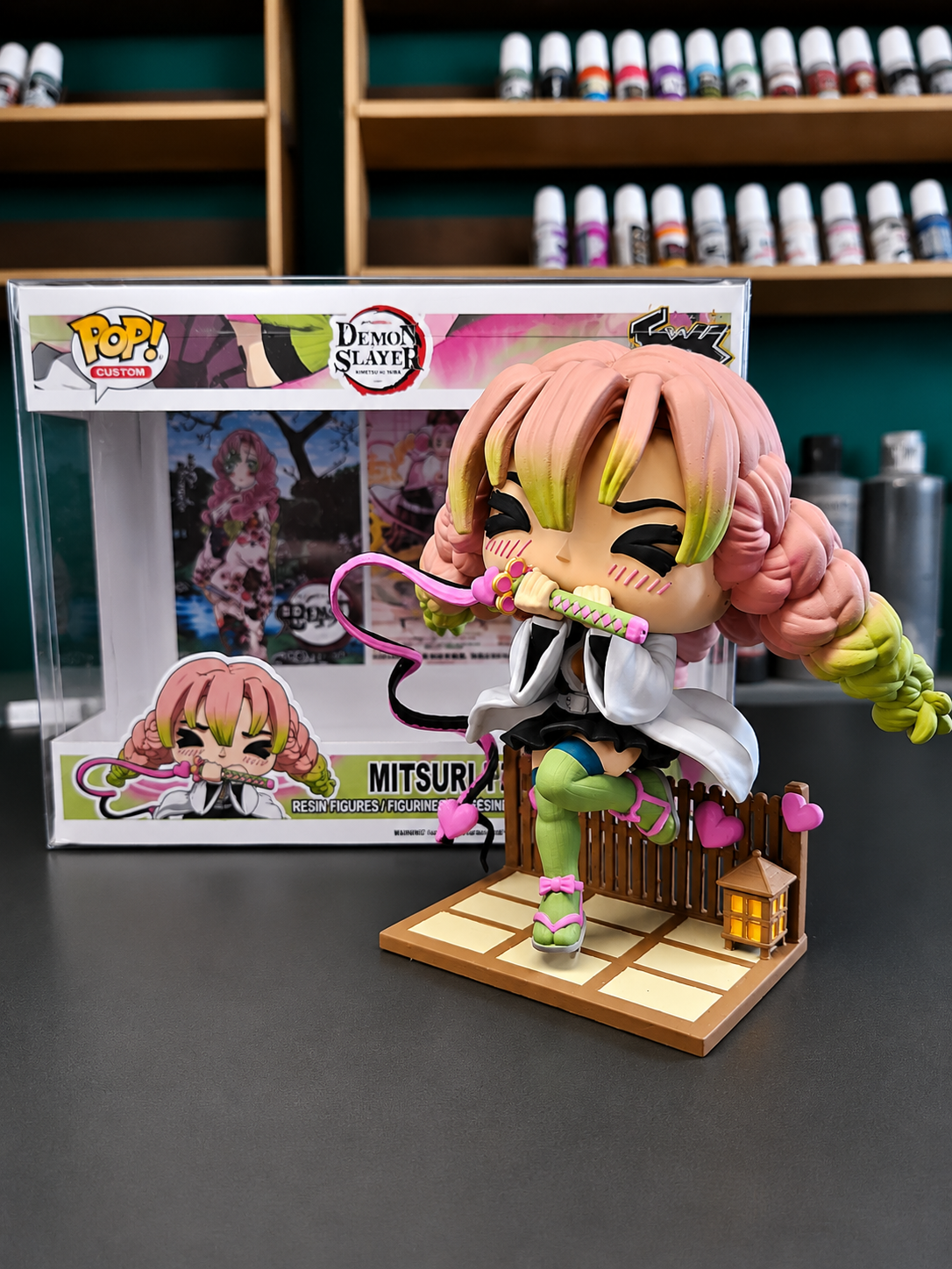 Mitsuri Kanroji Custom Figure – Demon slayer Anime Collectible Custom Pop