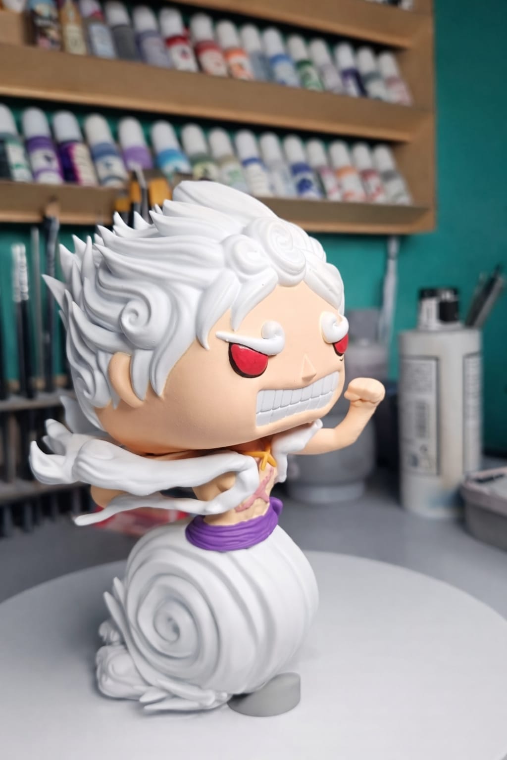 Luffy gear 5 Custom Figure – One Piece Anime Collectible custom pop
