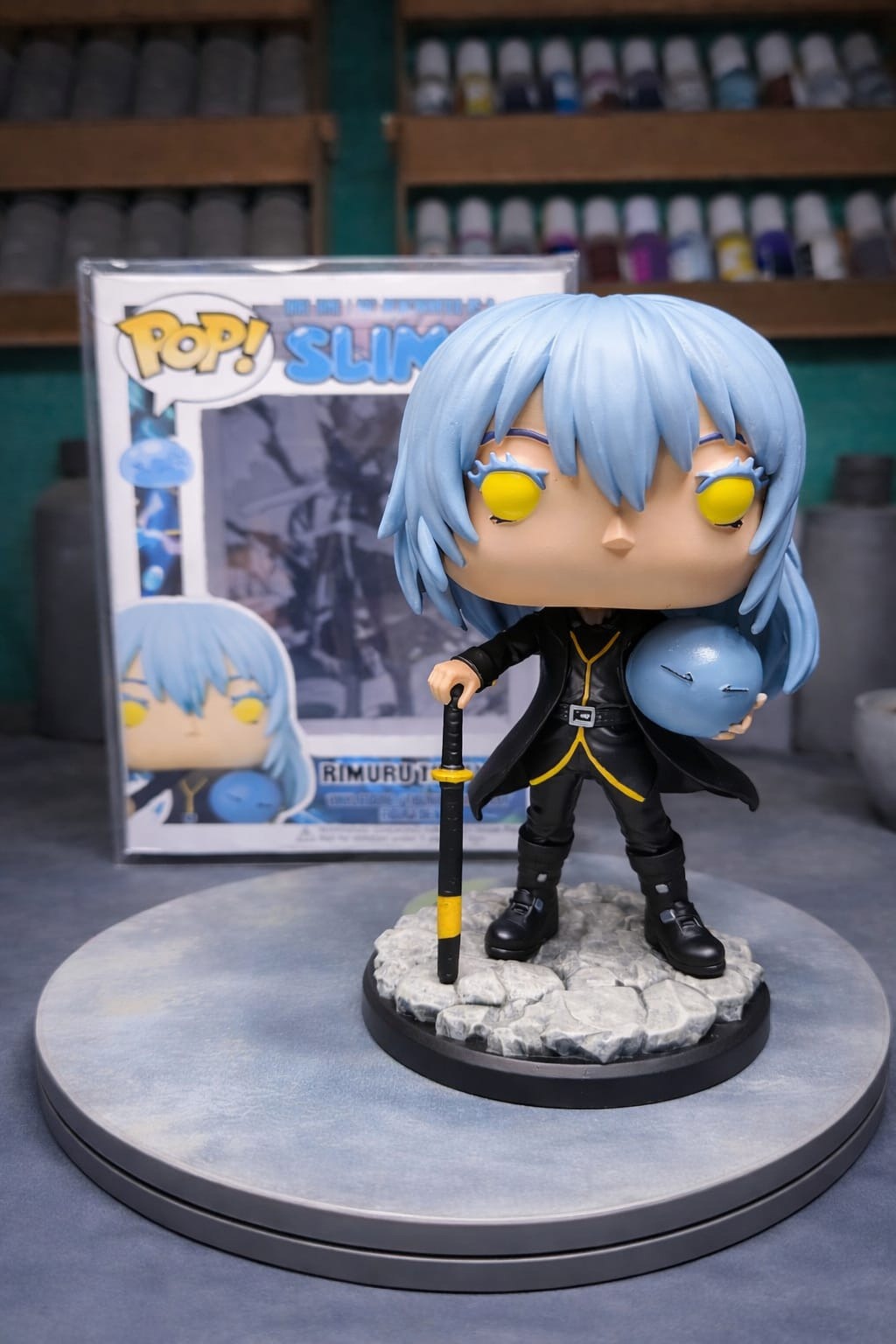 Custom Rimuru Tempest That time I got reincarnated as a slime Funko Pop Figure – Handmade Anime Collectible
