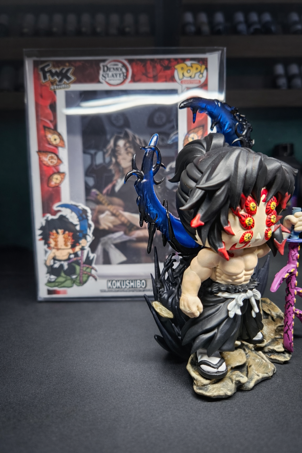 Kokushibo Custom Figure – Demon slayer Anime Collectible custom pop