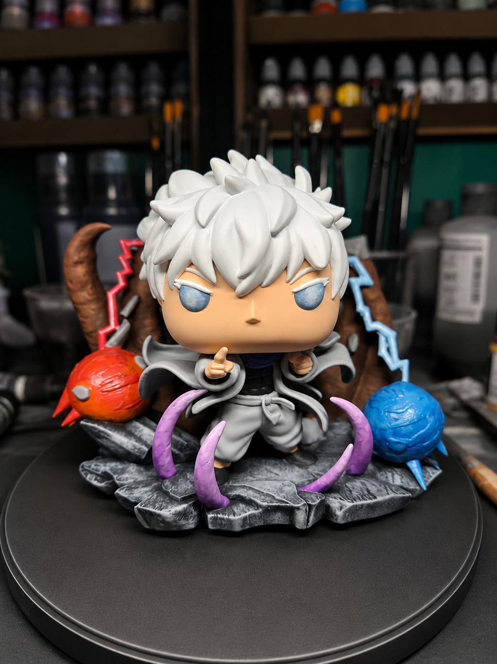Custom Gojo Satoru Jujutsu Kaisen Funko Pop Figure – Handmade Anime Collectible