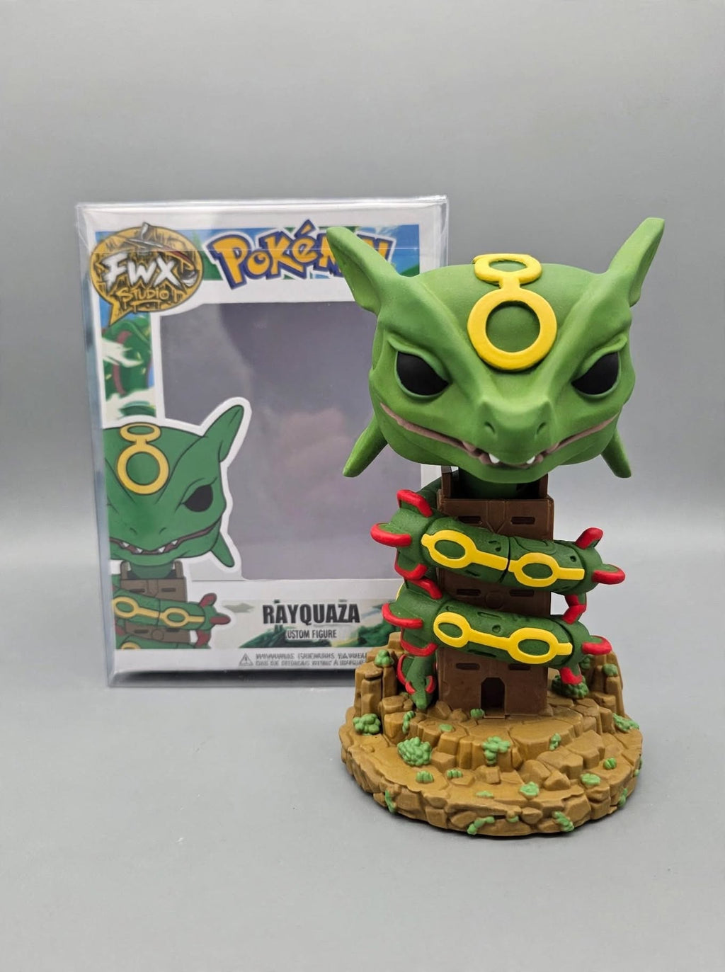 Rayquaza Pokemon custom anime figure collectible